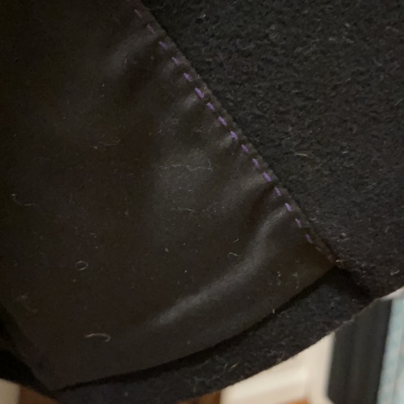 Bird by JUICY COUTURE Black Wool Coat Size M - Picture 8 of 8